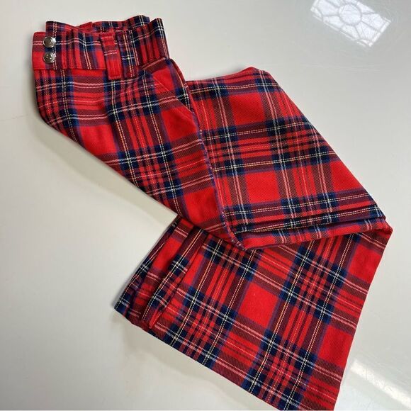 Retro Vintage 1970s JC Penny Tartan Plaid Flare Pants - Picture 3 of 11